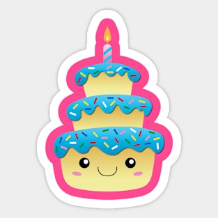 Birthday Cake Sticker